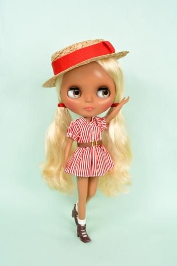 ベルト付きミニワンピース　赤