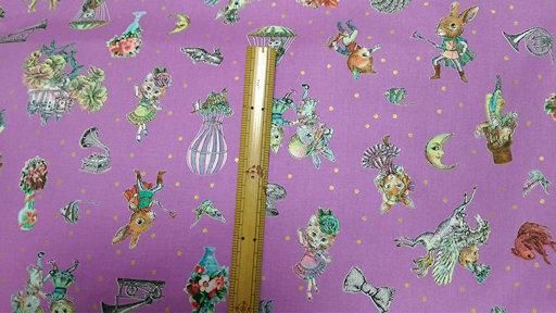 ジョリーフルール　モチーフ柄　Ｅマカロンヴィオレ