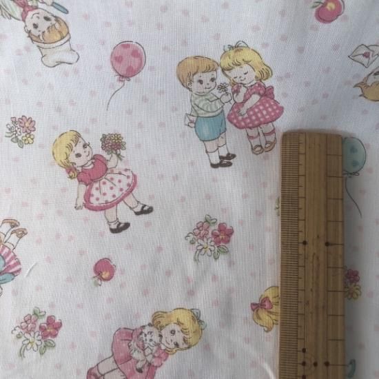 松山敦子　子供柄　ホワイト